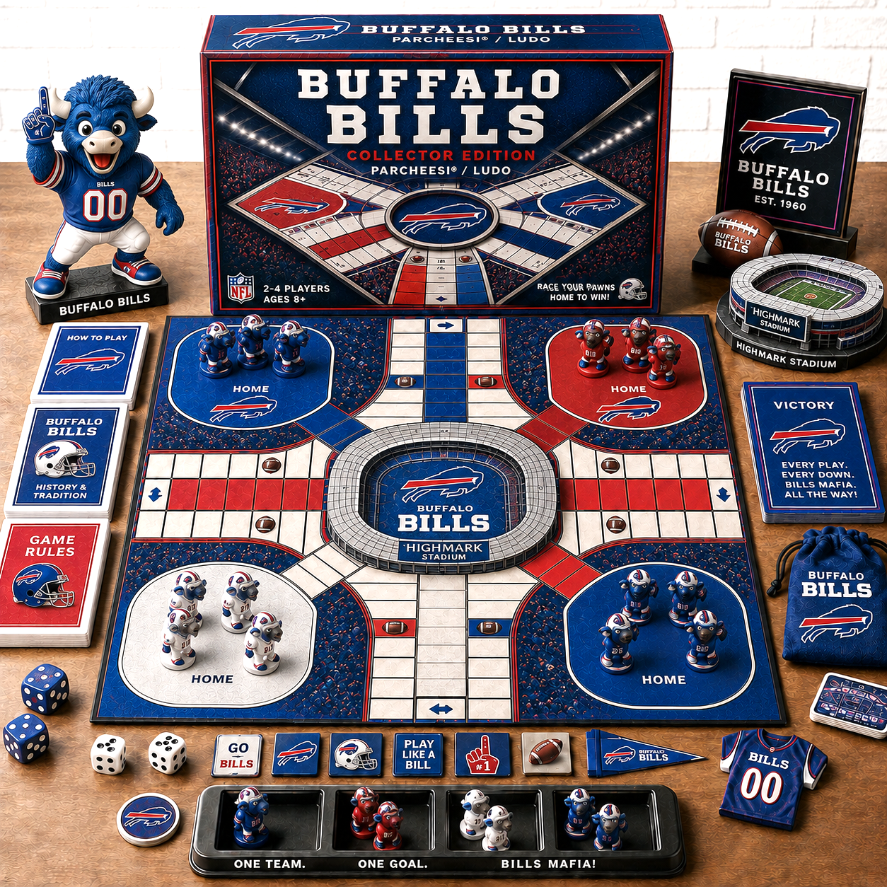 Premium NFL BB Collector’s Edition Parcheesi Board Game
