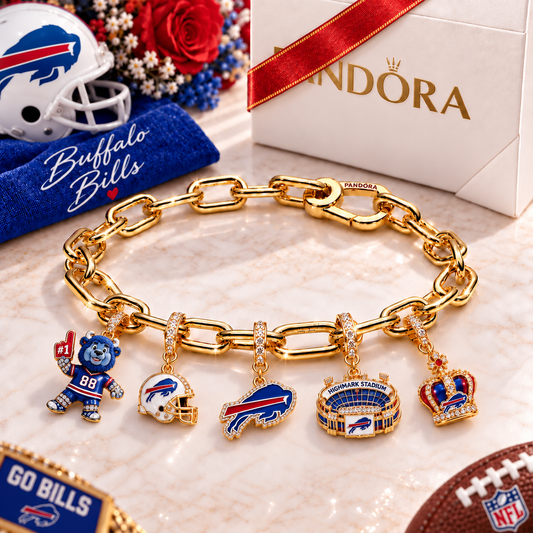 Premium NFL BB Game Day Gold Charm Bracelet V5