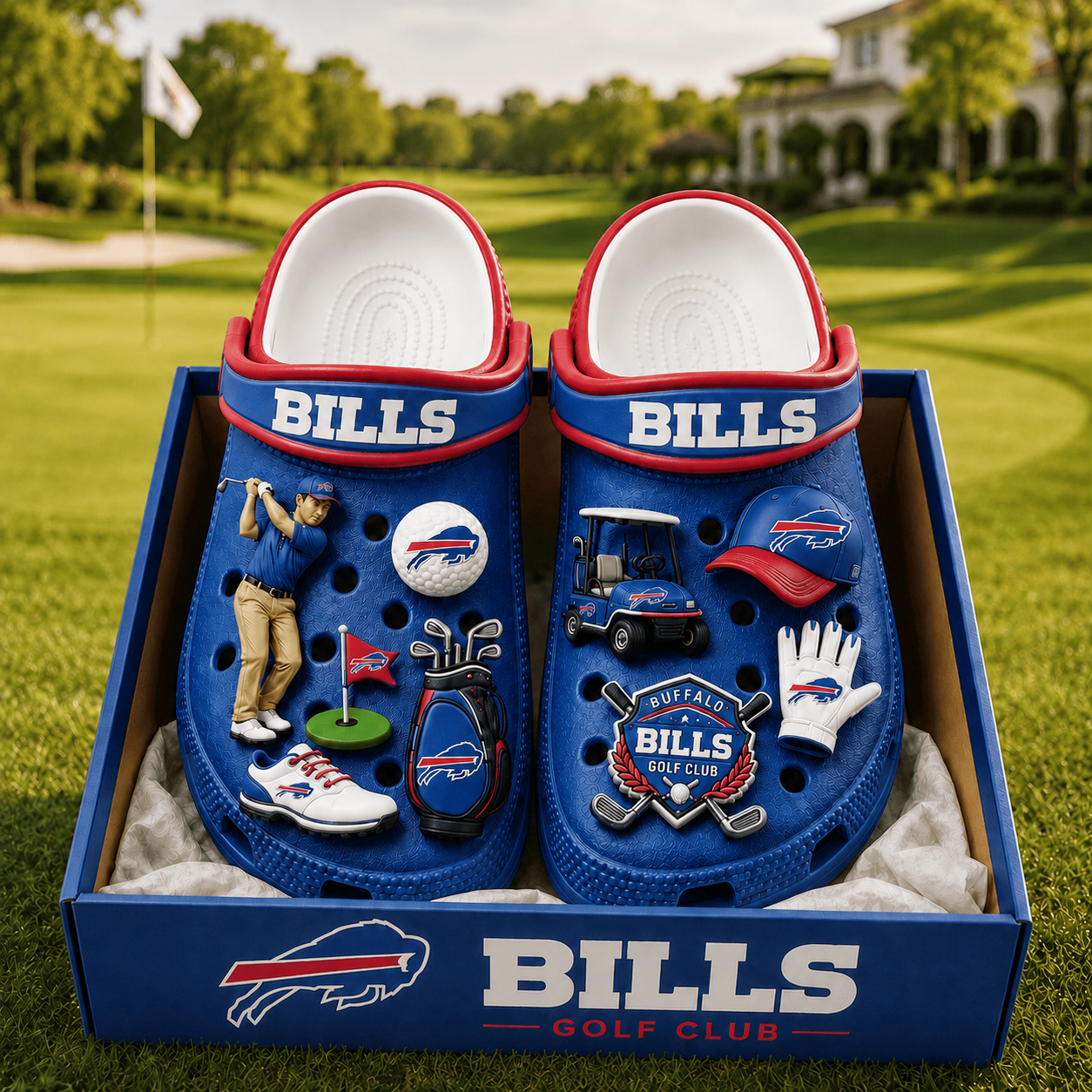 Premium NFL BB Golf Club Charm Clogs