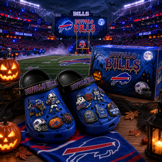 Premium NFL BB Haunted Game Day Halloween Charm Clogs