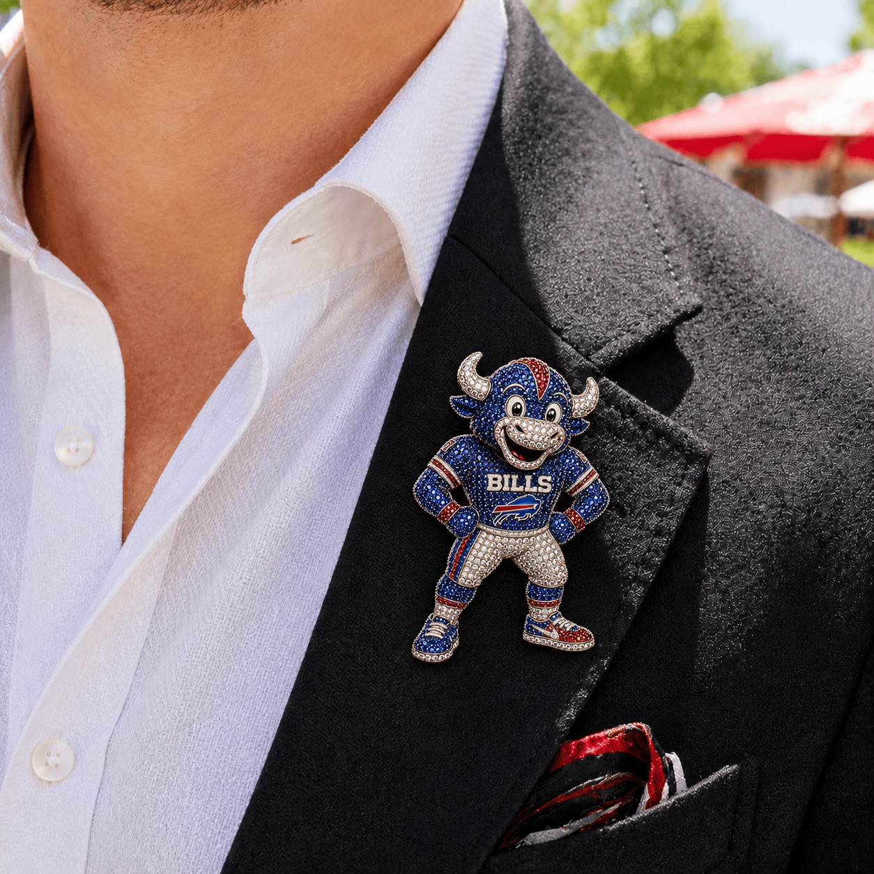 Premium NFL BB Luxury Sculptural Brooch