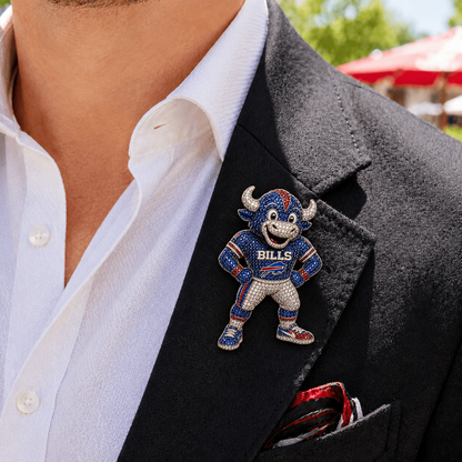 Premium NFL BB Luxury Sculptural Brooch