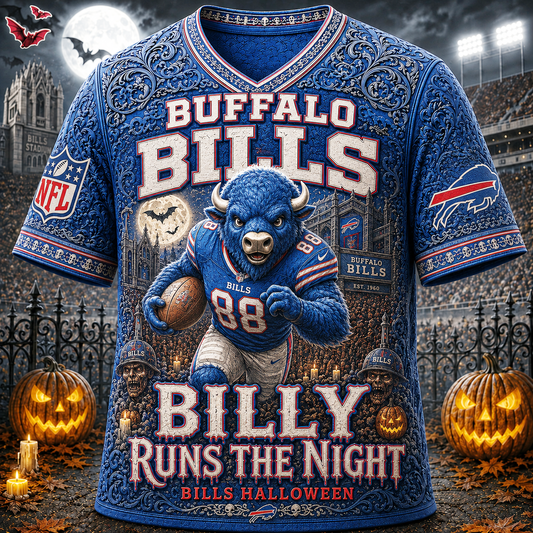 Premium NFL BB Runs the Night Halloween Mascot T-shirt
