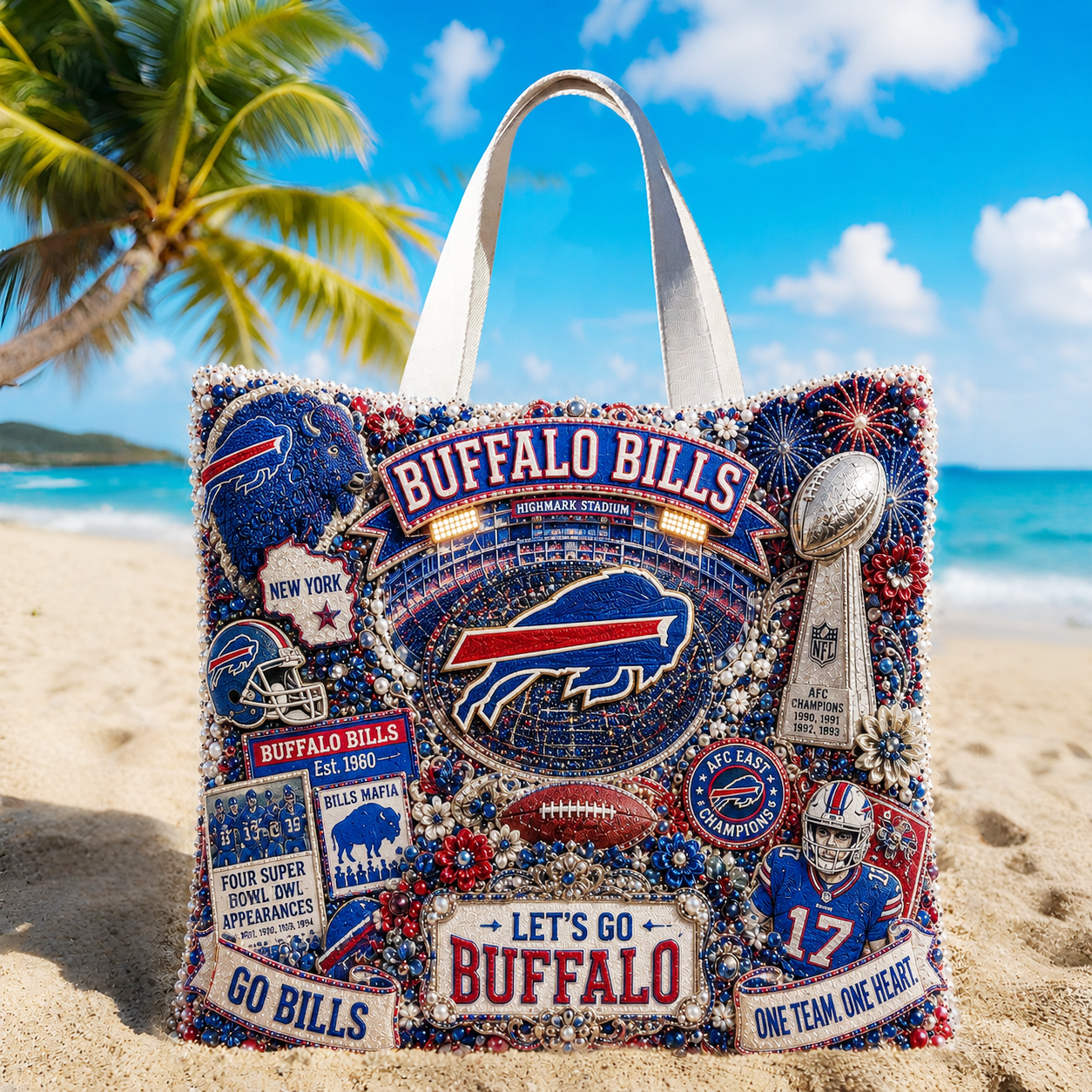 Premium NFL BB Summer Vibes Tote Bag