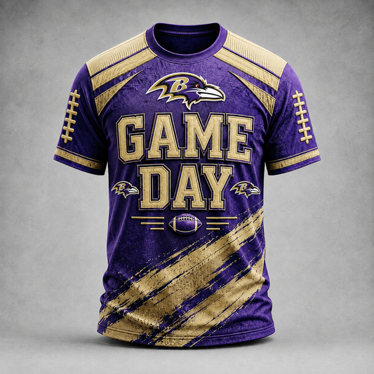 Premium NFL BR Game Day Paint Splatter Performance T-Shirt