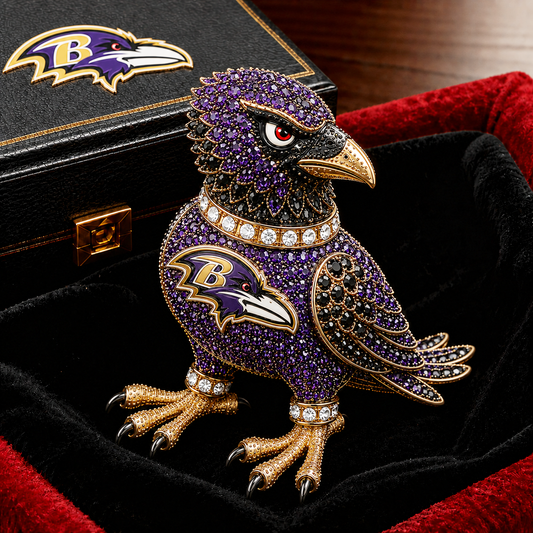 Premium NFL BR Luxury Sculptural Brooch