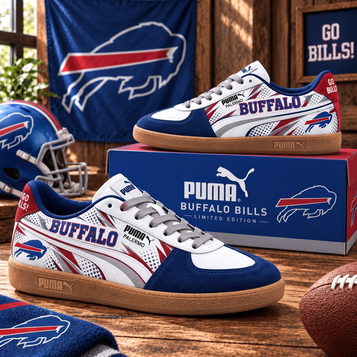 Premium NFL BUF Palermo Sneaker