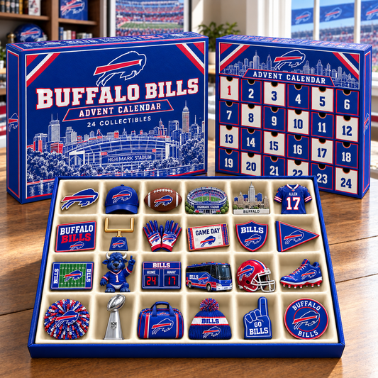 Premium NFL BUF Team Spirit 24-Piece Advent Calendar V3