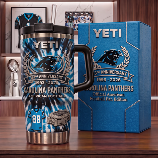 Premium NFL CAR Anniversary Flame Heritage Handle Tumbler