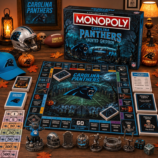 Premium NFL CAR Halloween Monopoly Collector’s Edition Board Game V2