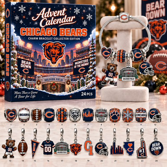 Premium NFL CHI Advent Calendar Charm Bracelet Set V5