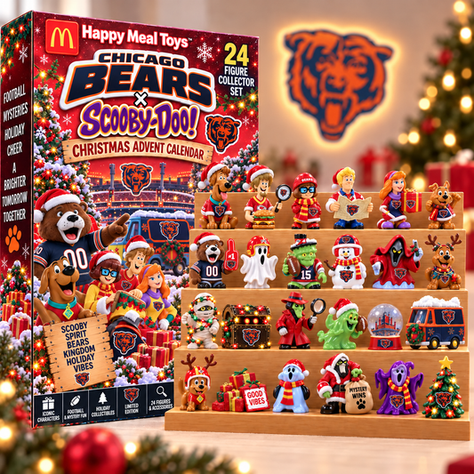 Premium NFL CHI Christmas Crossover Advent Calendar V9