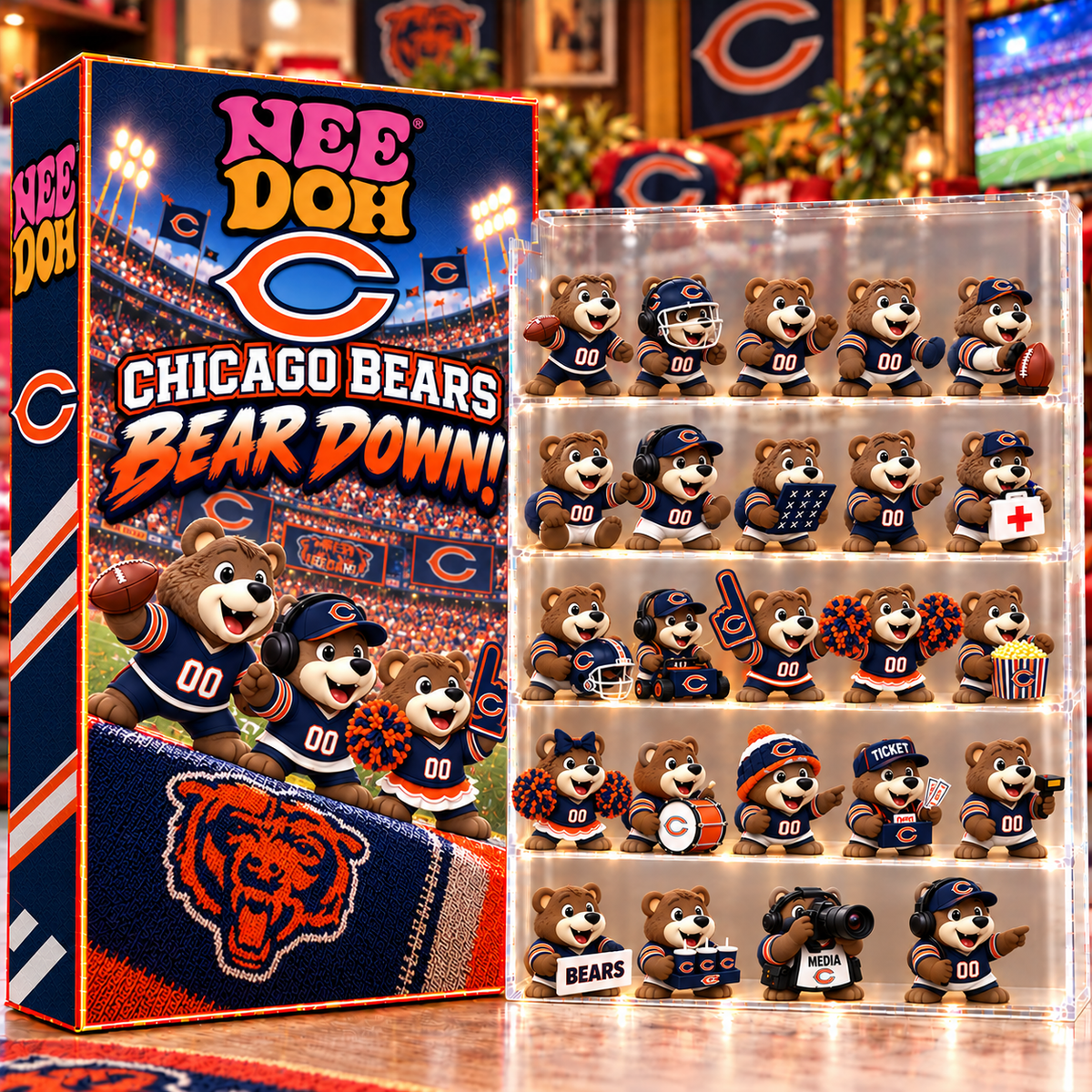 Premium NFL CHI Game Day Advent Calendar V6