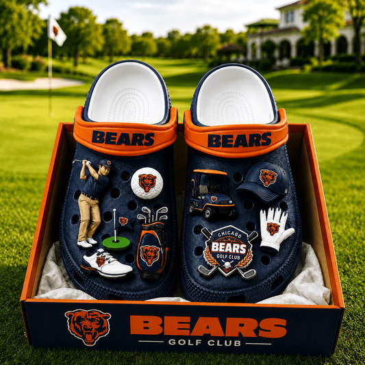 Premium NFL CHI Golf Club Charm Clogs