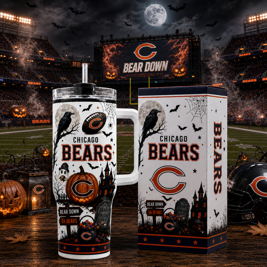Premium NFL CHI Halloween Spirit Insulated Tumbler