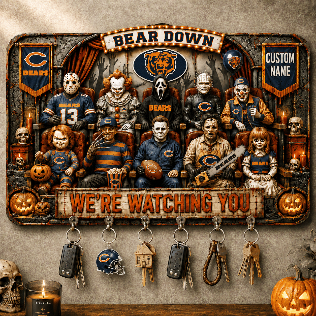 Premium NFL CHI Horror Icons Halloween