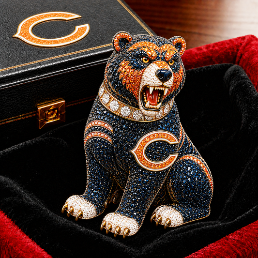 Premium NFL CHI Luxury Sculptural Brooch