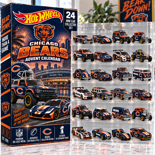 Premium NFL CHI Mini Car Advent Calendar V4