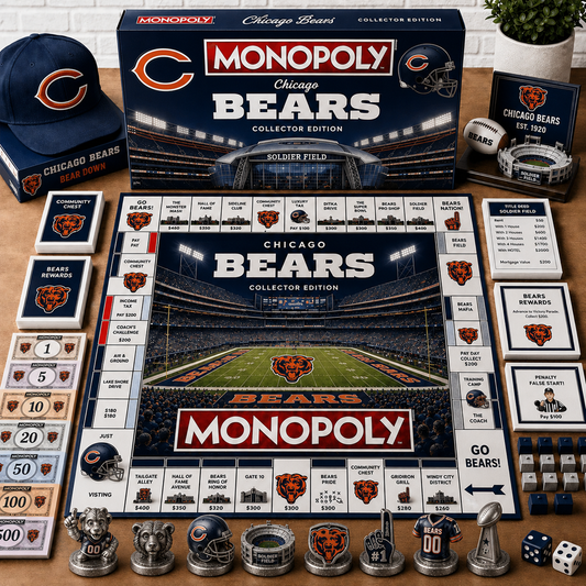 Premium NFL CHI Monopoly Collector’s Edition Board Game