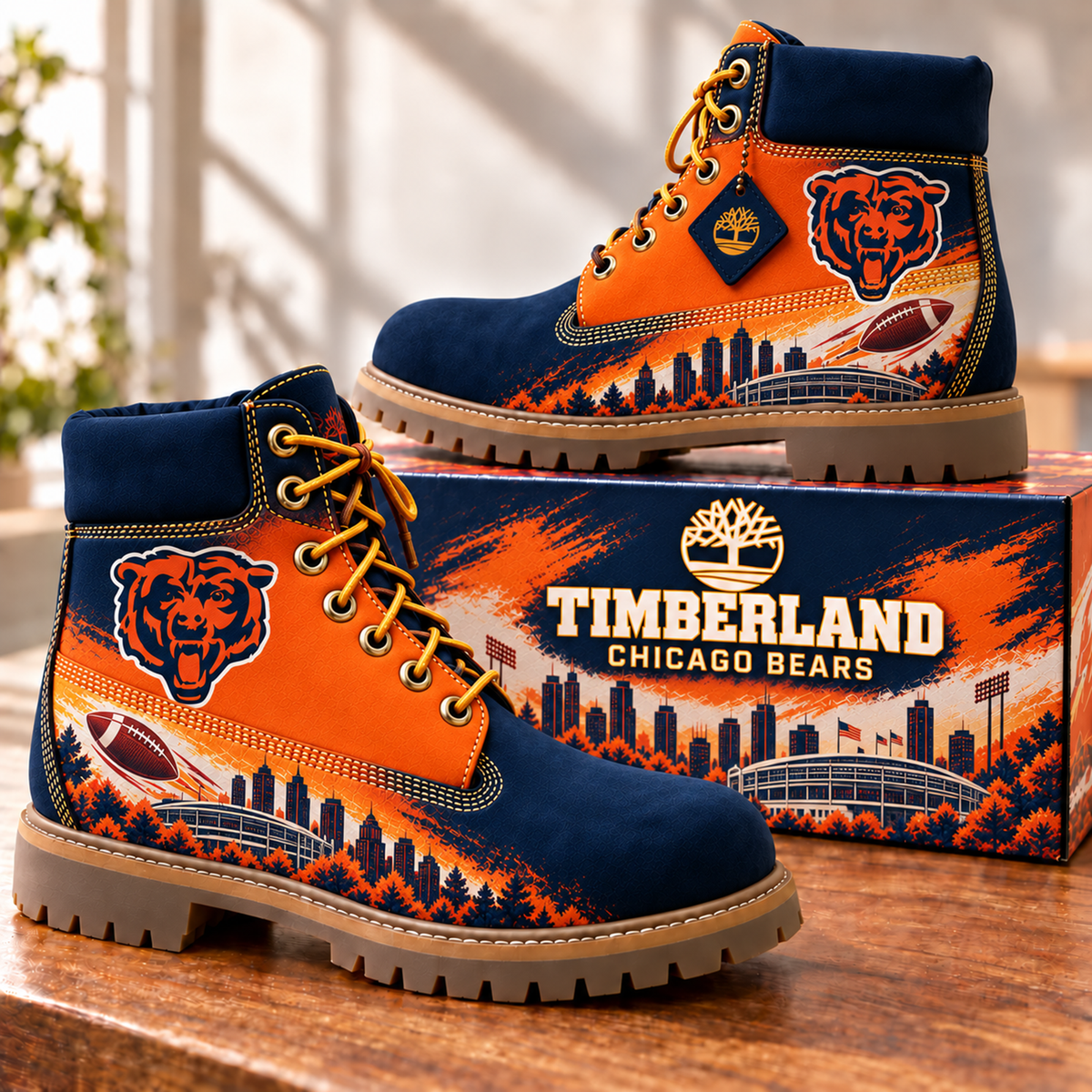 Premium NFL CHI Skyline Collector Boots V2