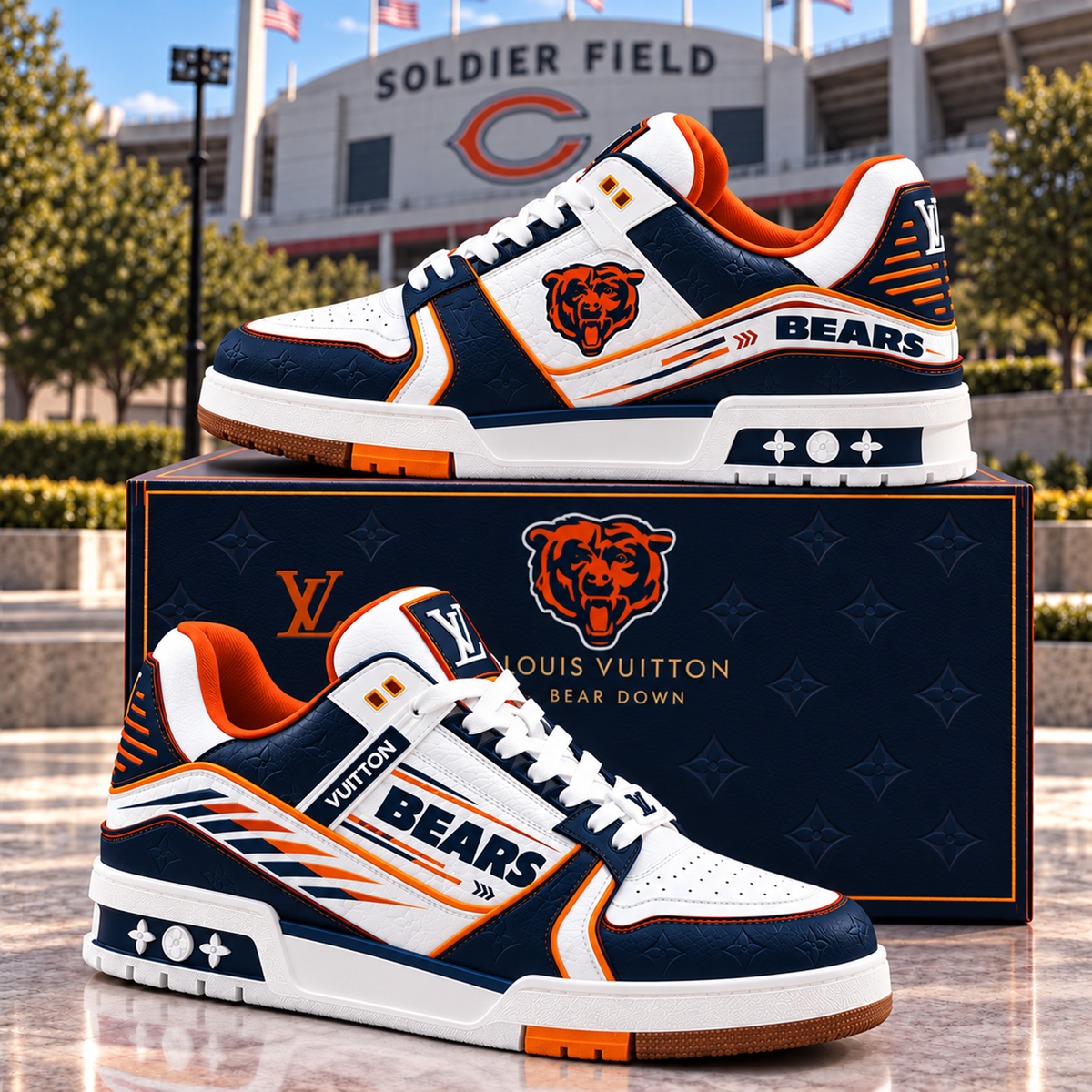 Premium NFL CHI Trainer Sneakers