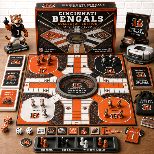Premium NFL CIN Collector’s Edition Parcheesi Board Game
