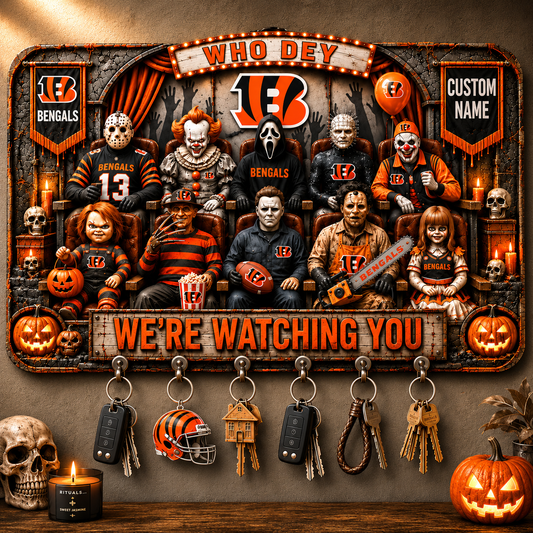 Premium NFL CIN Horror Icons Halloween