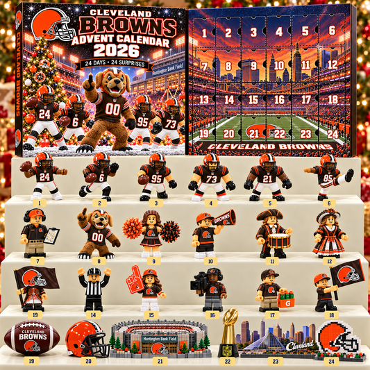 Premium NFL CLE 24-Piece Football Collectible Advent Calendar V2