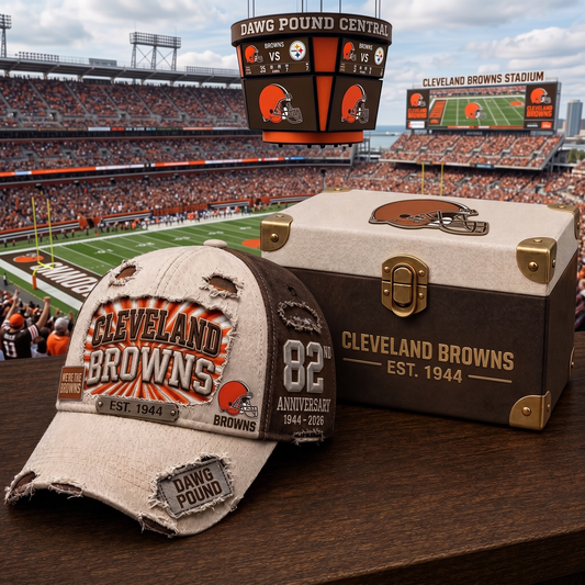 Premium NFL CLE Anniversary Distressed Cap