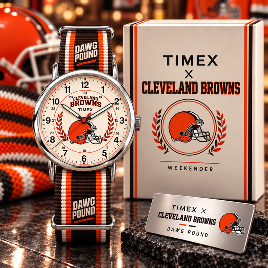 Premium NFL CLE Cream Dial Watch
