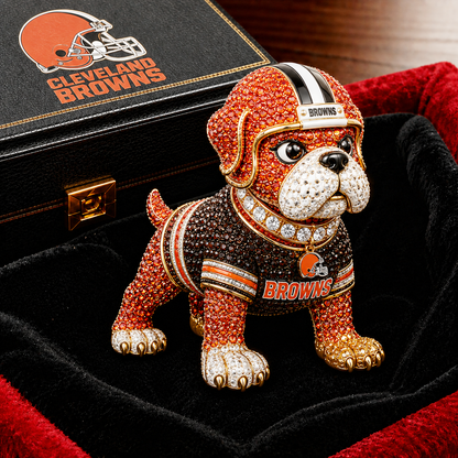 Premium NFL CLE Luxury Sculptural Brooch