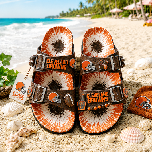 Premium NFL CLE Summer Splash Birkenstocks Shoes