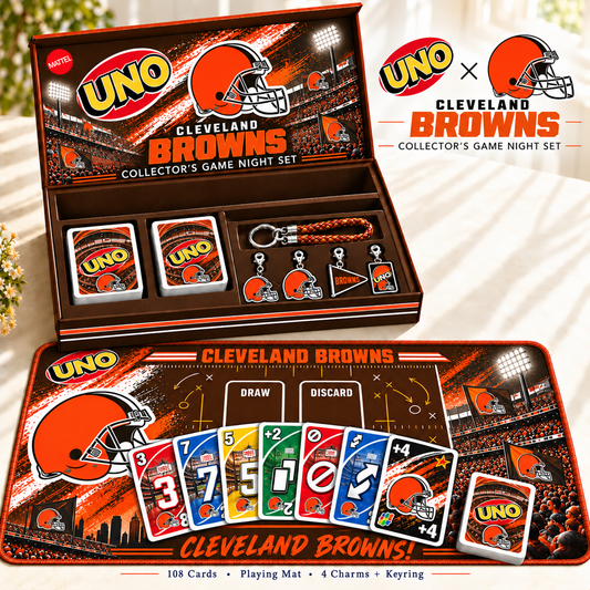 Premium NFL CLE Uno Board Game Set