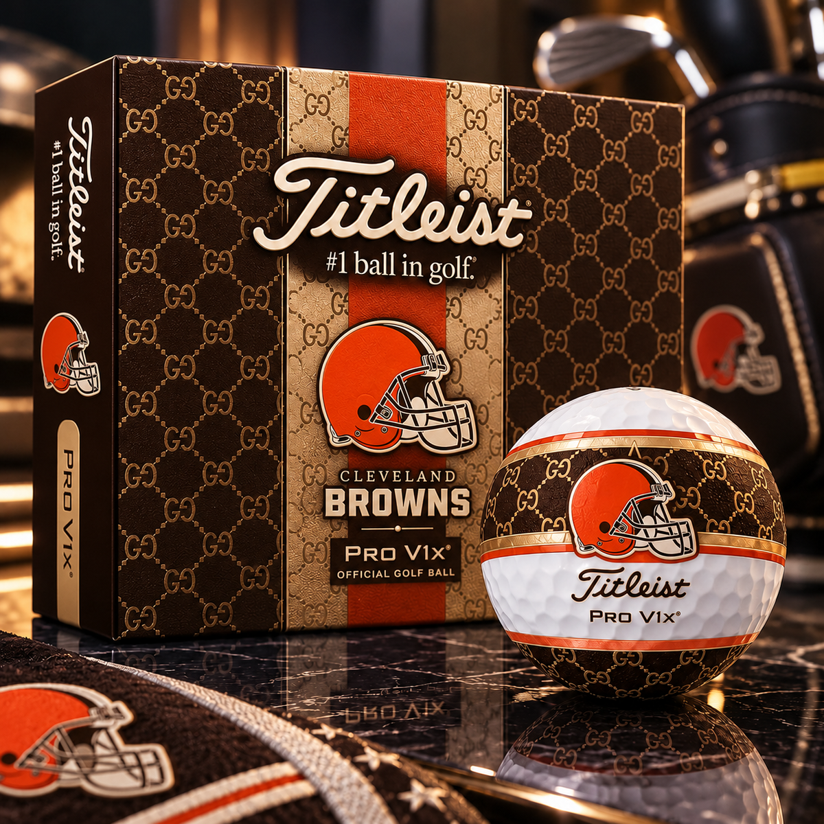 Premium NFL CLE x GC x Titleist Pro V1 Golf Ball Set V3