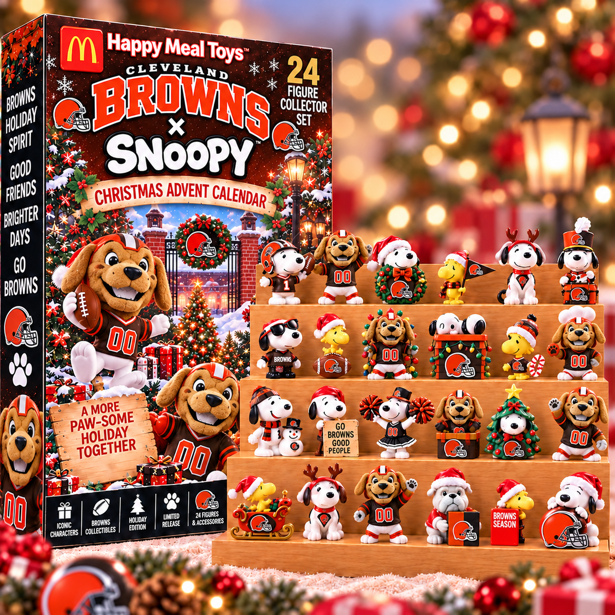 Premium NFL CLE x SNP Christmas Crossover Advent Calendar V10