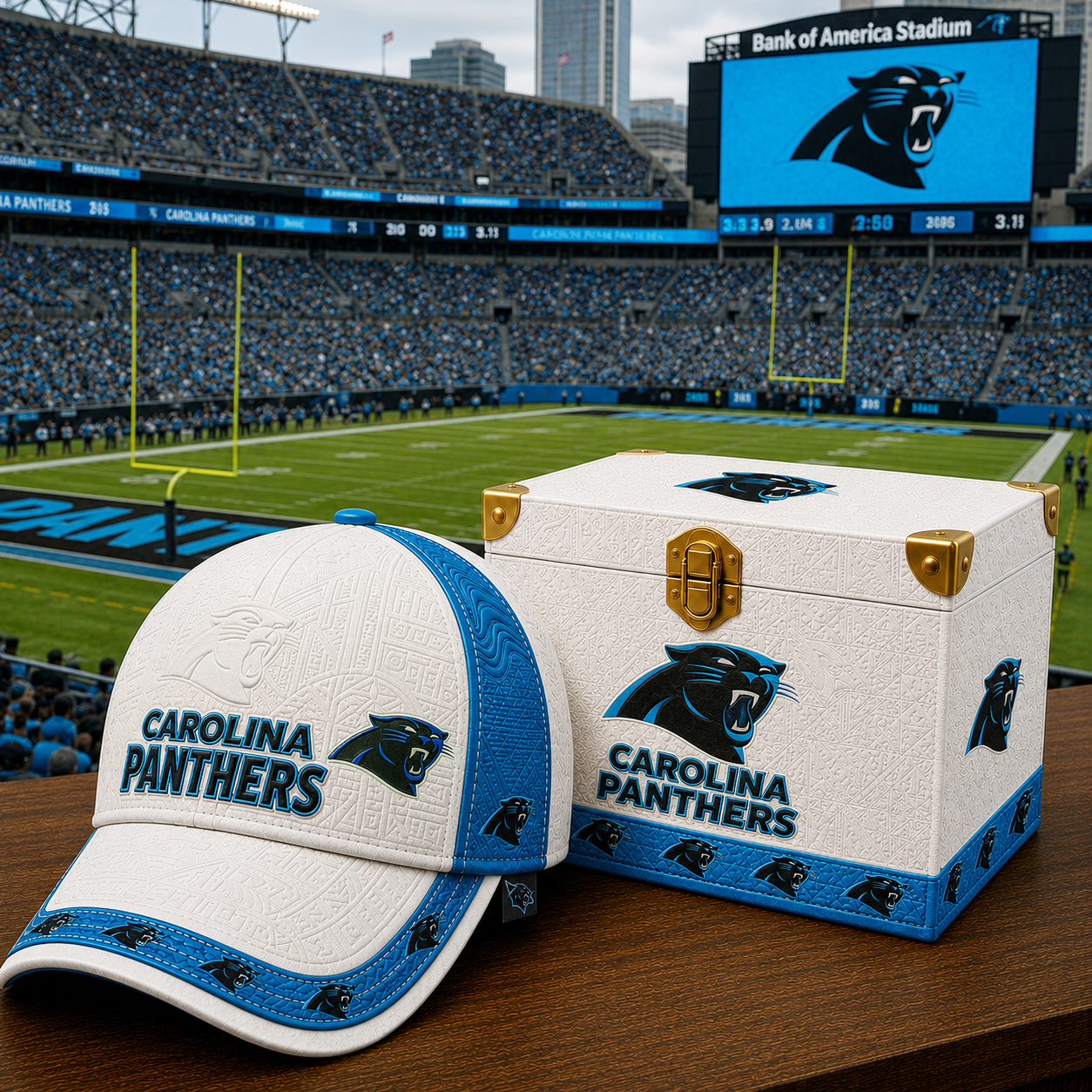 Premium NFL CP Embossed Leather Cap