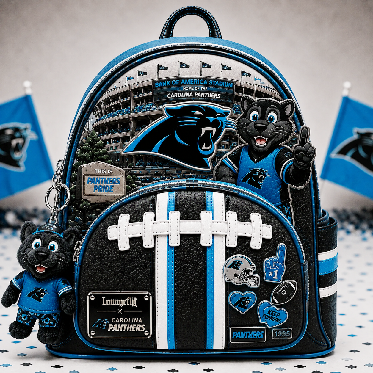 Premium NFL CP Mascot Football Fan Backpack