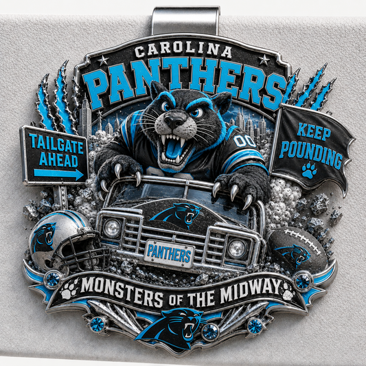 Premium NFL CP Mascot Tailgate 3D Car Visor Clip