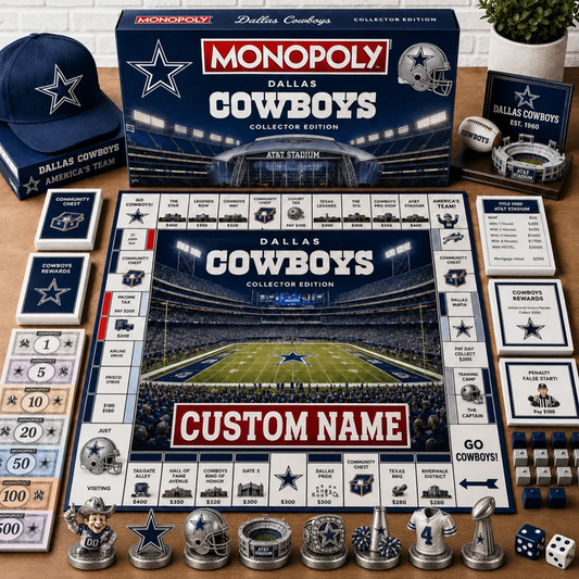 Premium NFL DAL Collector’s Edition Board Game Custom name