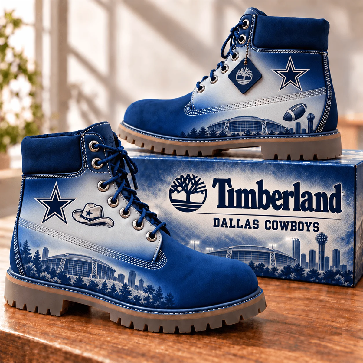 Premium NFL DAL Skyline Collector Boots V2