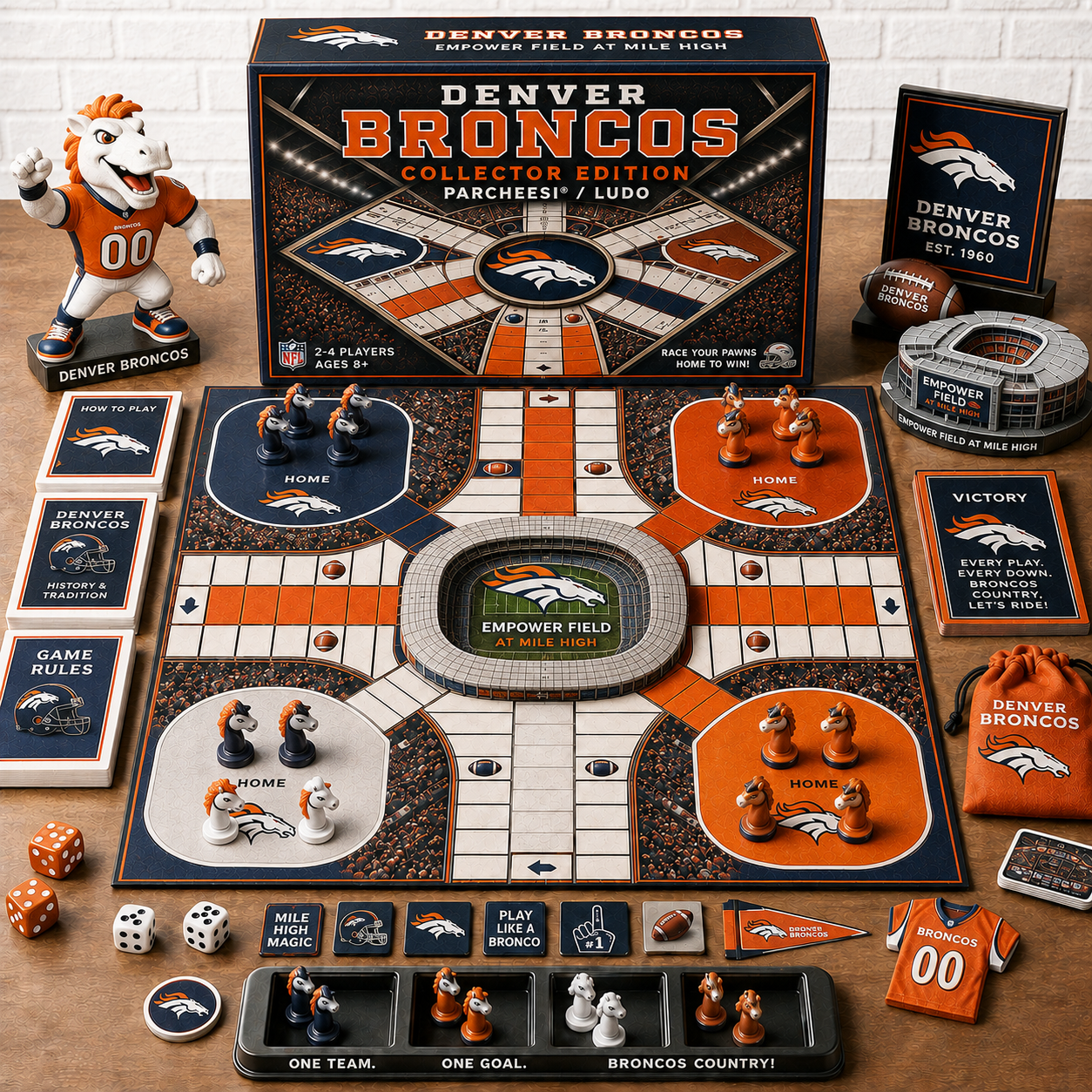 Premium NFL DB Collector’s Edition Parcheesi Board Game