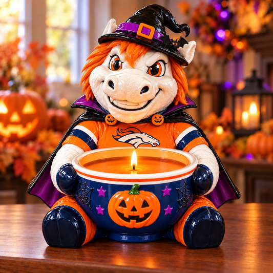 Premium NFL DB Halloween Candle Holder