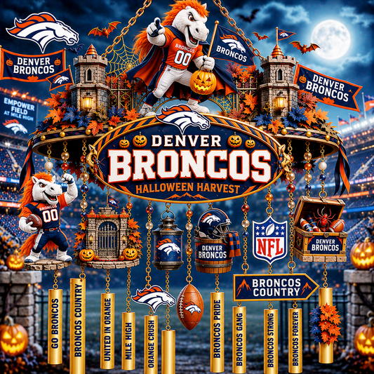 Premium NFL DB Halloween Wind Chime