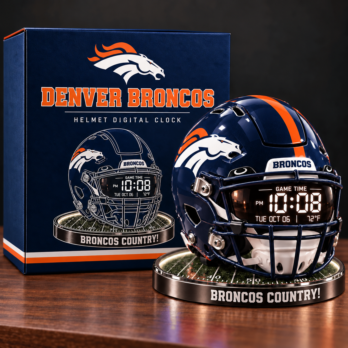 Premium NFL DB Special Digital Clock