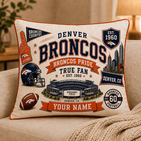 Premium NFL DB Vintage Pillow