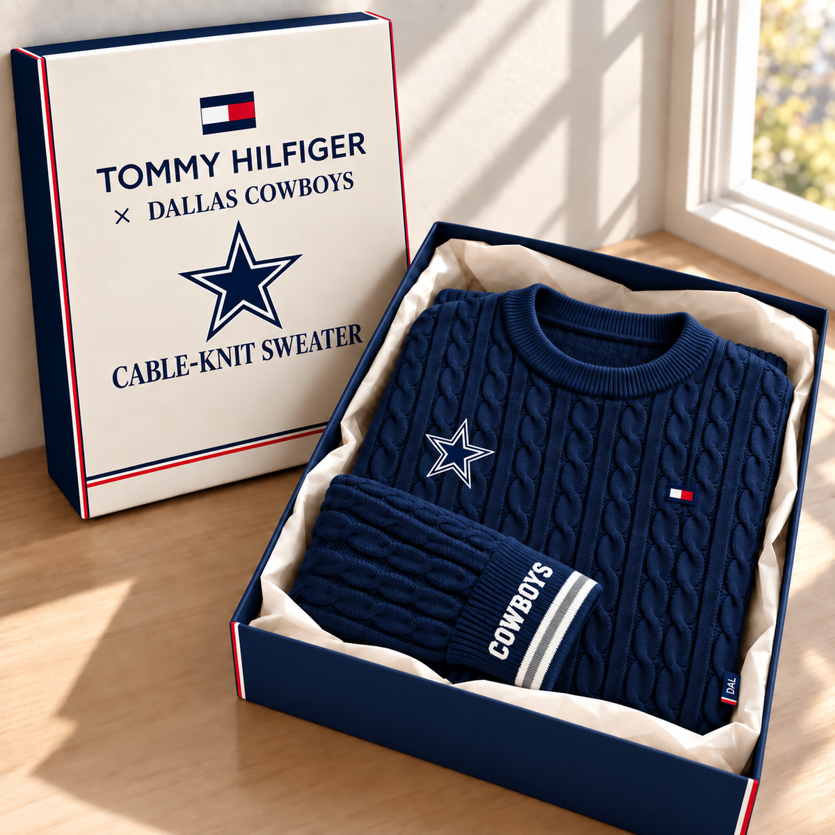 Premium NFL DC Cable Knit Sweater