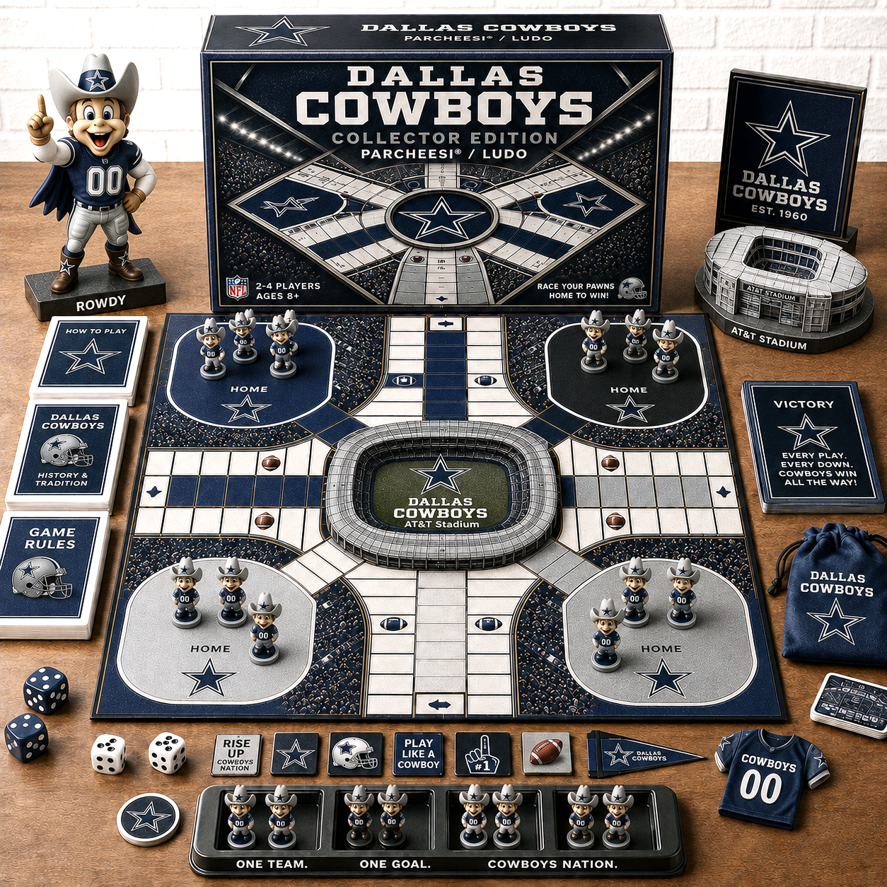 Premium NFL DC Collector’s Edition Parcheesi Board Game