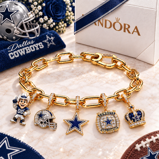 Premium NFL DC Game Day Gold Charm Bracelet V5