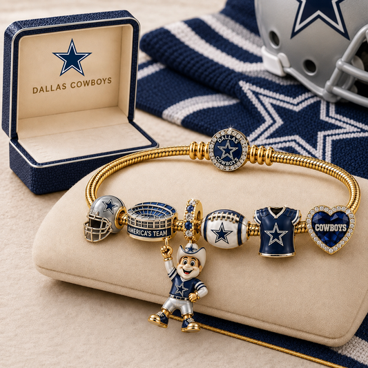 Premium NFL DC Gold Charm Bracelet Set