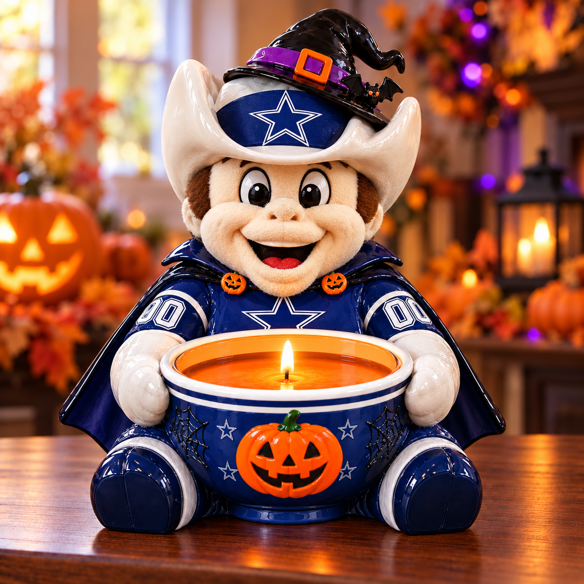 Premium NFL DC Halloween Candle Holder